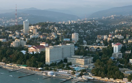 An aerial view of Sochi © Andrey Babushkin/RIA Novosti (CC BY-SA 3.0) 